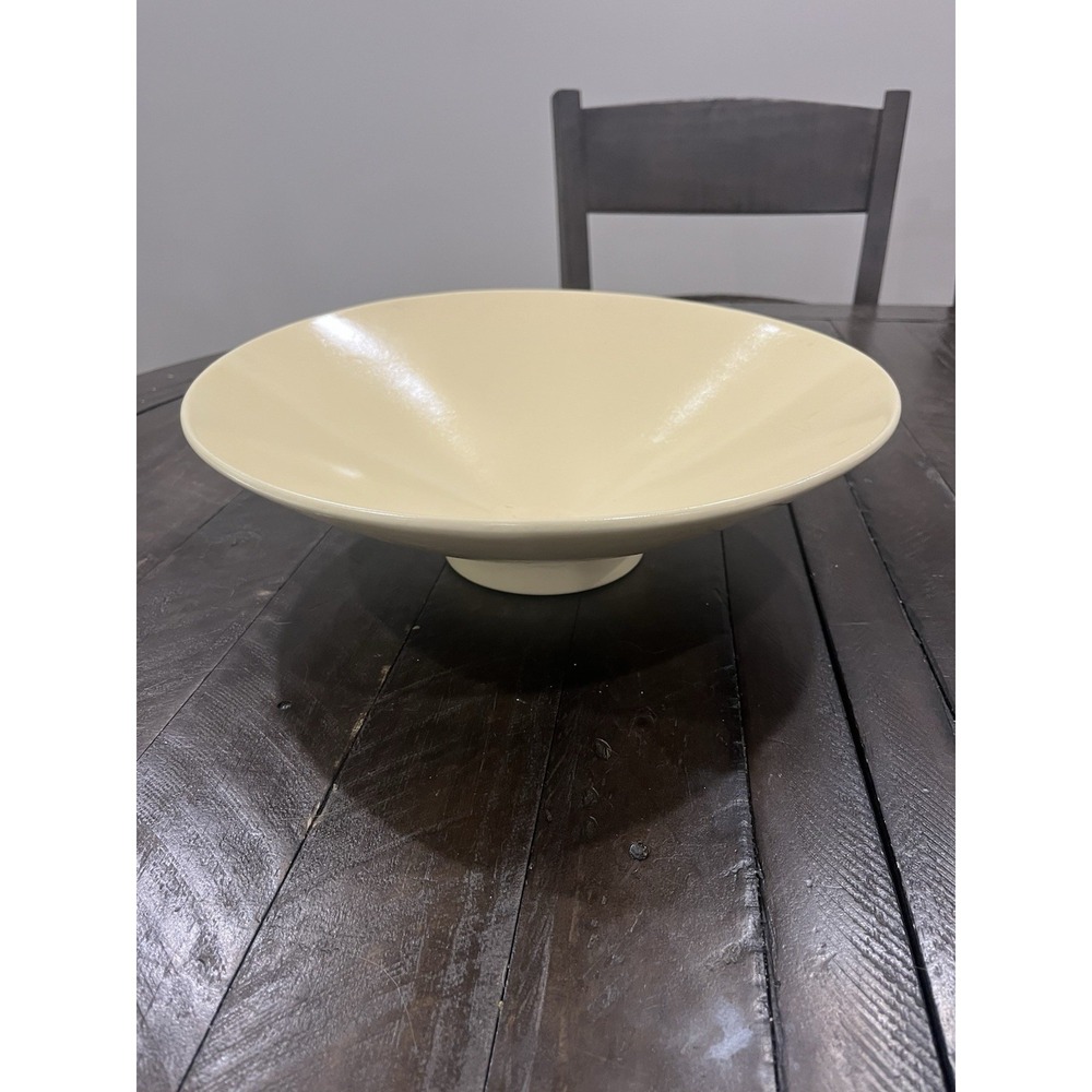 Vintage Haeger Pottery Bowl 3295 Soft Yellow Table‎ Fruit Bowl